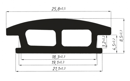 FRK 32 Крышка структурного остекления  (100м)