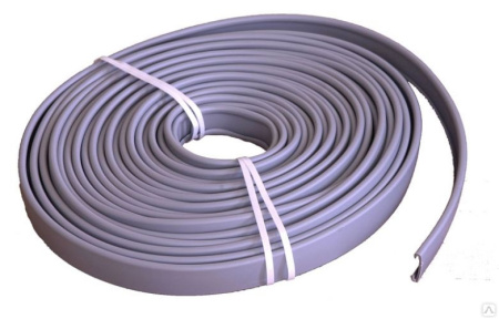 Поручень для перил ПВХ 40х4 мм плоский, цвет серый