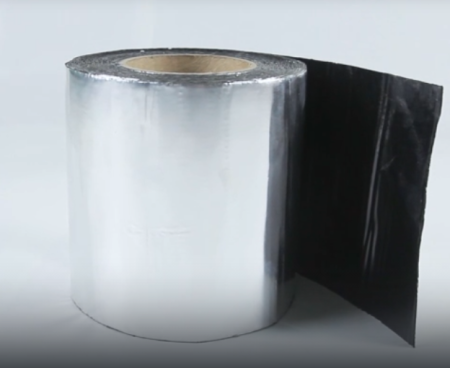 Самоклеящаяся кровля (фольгированная), Герметизация примыканий, Герметизация стыков, Ремонт кровли 300 мм * 10 м, серебро