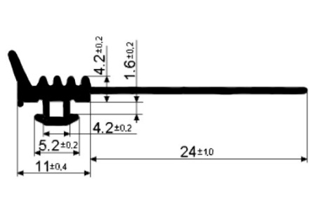 Уплотнитель заполнения внутренний/наружный 100м