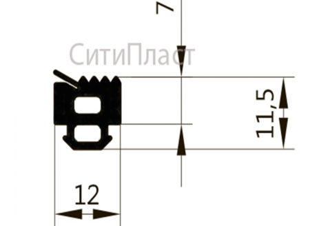 ТПУ 301 Внутренний уплотнитель заполнения 7мм	 (150м)