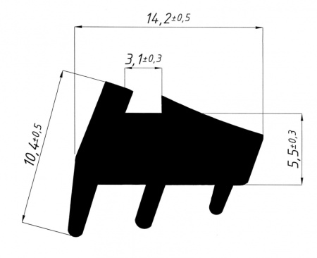КПУ 208 Уплотнитель заполнения елка 6,5-7 мм (200м)