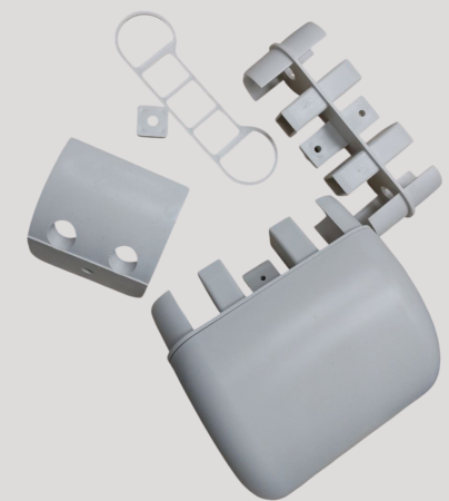 Поручень отбойник из ПВХ с декоративной вставкой 140*4000 мм