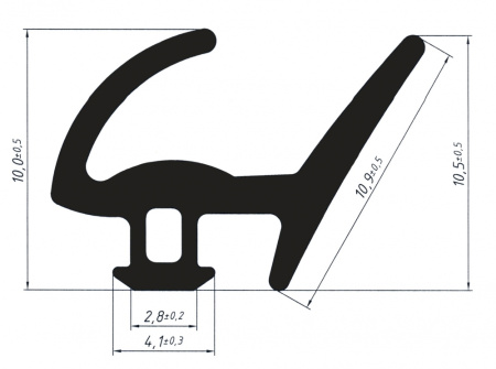 FRK 106 уплотнитель притвора (300м)
