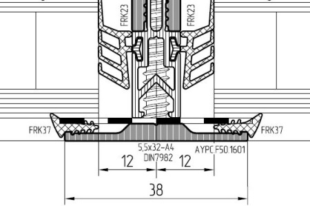 FRK37 внутренний уплотнитель штапика