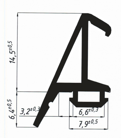 FRK 27.1 средний уплотнитель межкамерный  (100м)