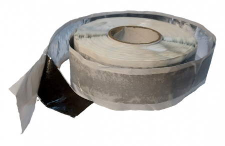 Лента бутилкаучуковая металлизированная  60*1,0мм, 24 м рулон
