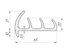 уплотнитель двери фургона 60 мм