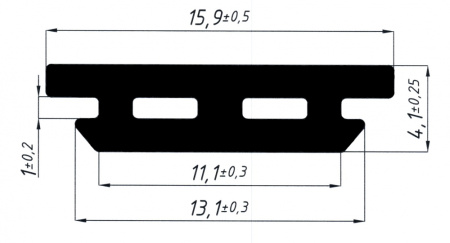 ТПУ 308 Крышка структурного остекления (250м)
